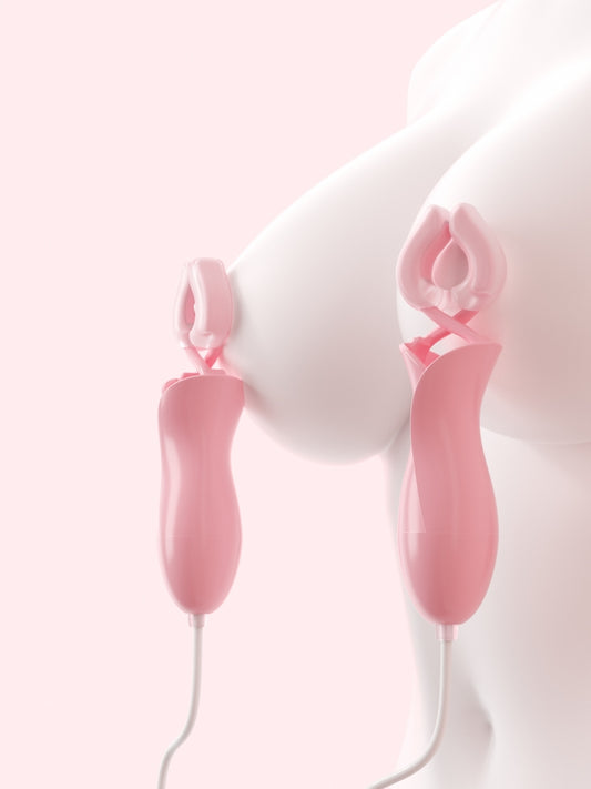 ANKNI Remote Controlled Charging Multi - Frequency Erotic Nipple Clamp
