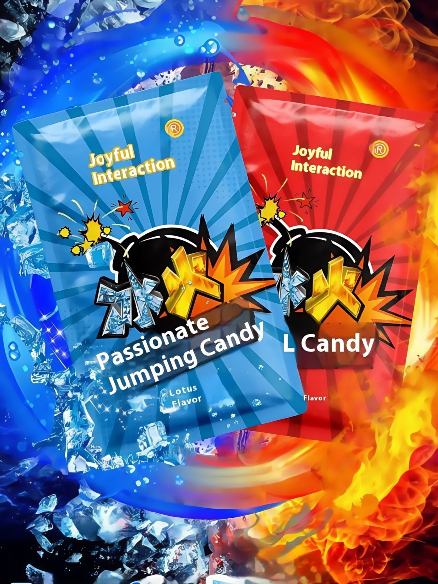 Ice And Fire Passion Popping Candy Adult Oral Sex Toy