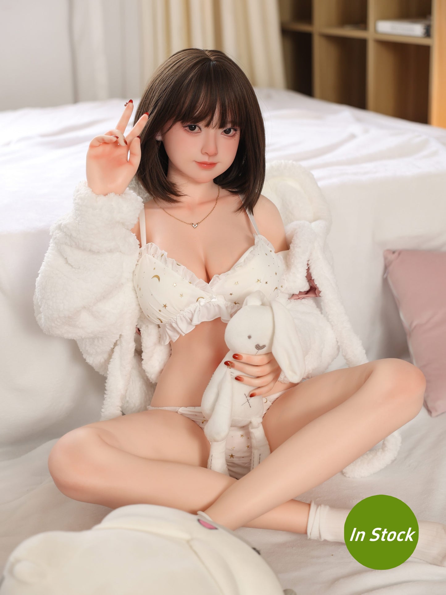 159CM E罩杯性爱娃娃 TPE身体&硅胶植发头模 - 可拆卸阴道