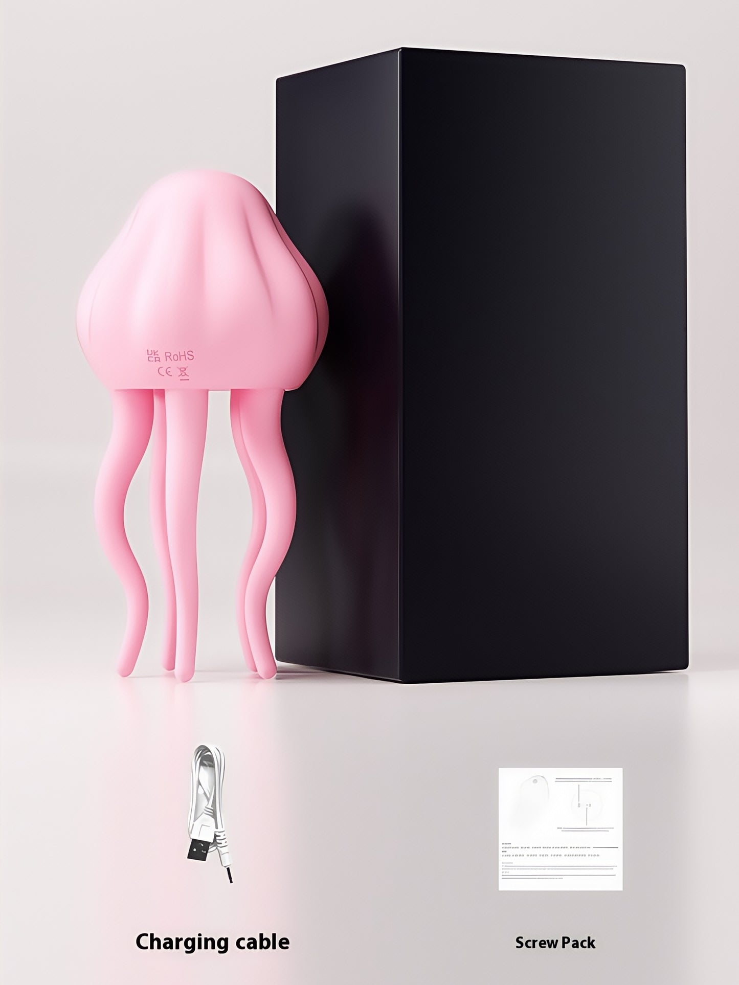MizzZee Jellyfish Shape Jelly Vibration Stimulator - Remote Controlled Breast Massager