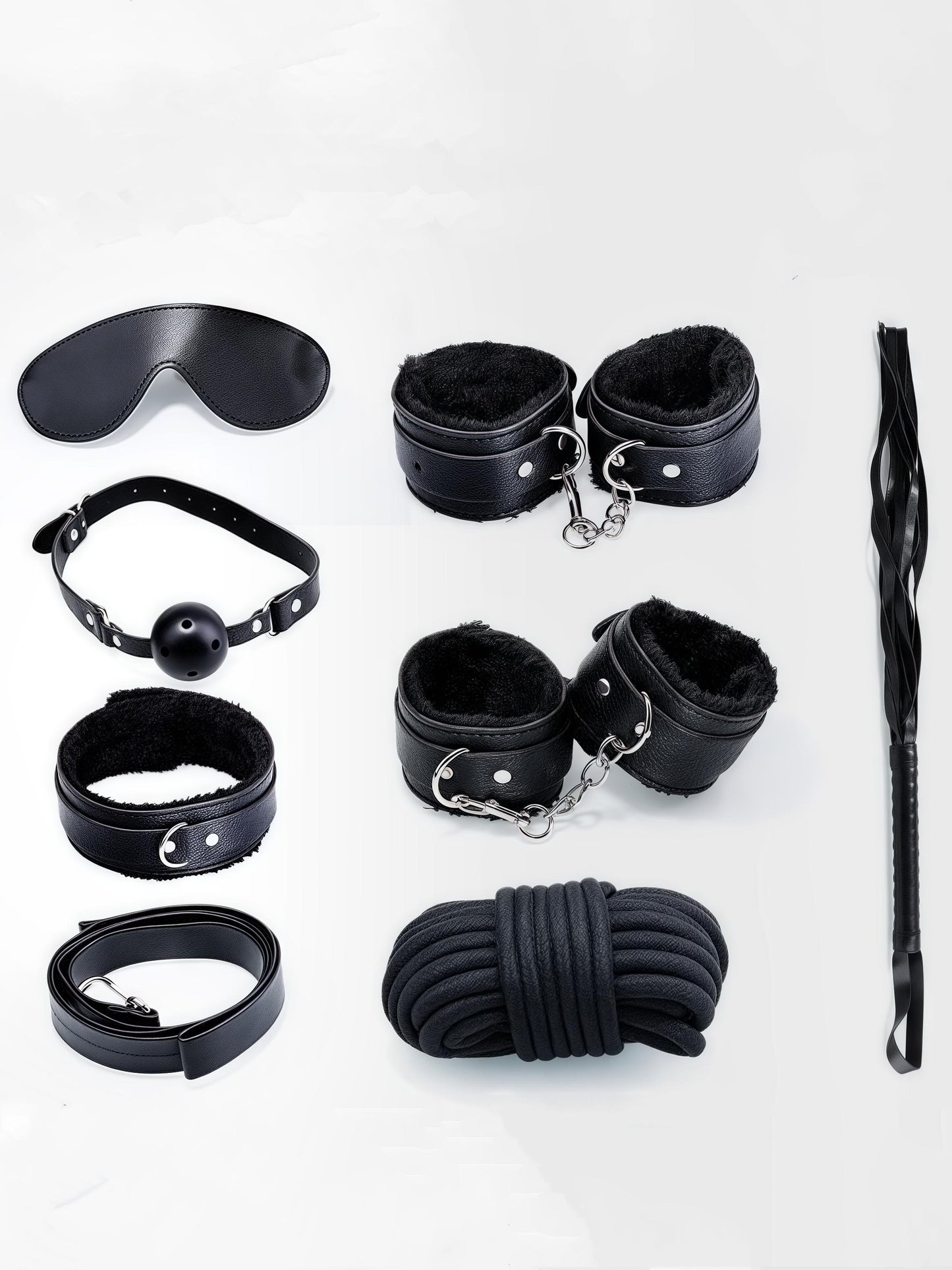 MizzZee Bondage Leather Plush Seven-Piece Set