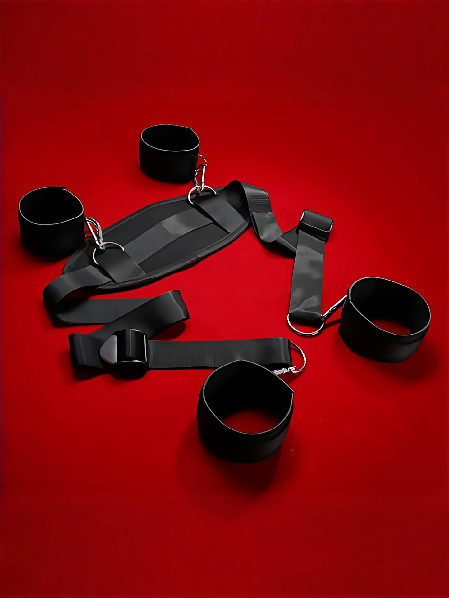 MizzZee Thigh Cuffs Bed Restraints for Sex Play Thigh Restraint Sling for Fetish Game Bondage Tie up Cuffs Adults Sex Toys Bondage romance Kits Sex Restraining Straps Sets for Couples Men Women