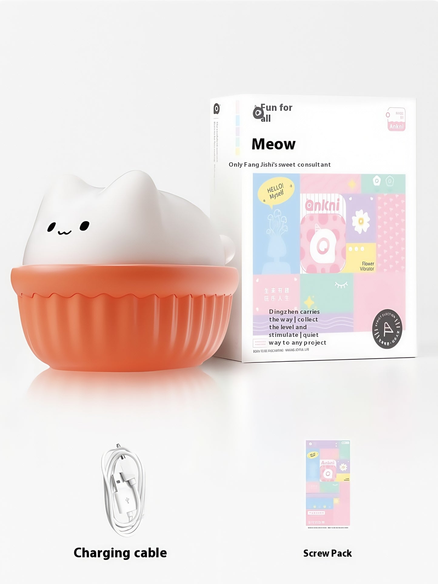 MizzZee Cute Cat Clitoral Sucking Vibrator - Dual Stimulation Rabbit Egg Toy for Women