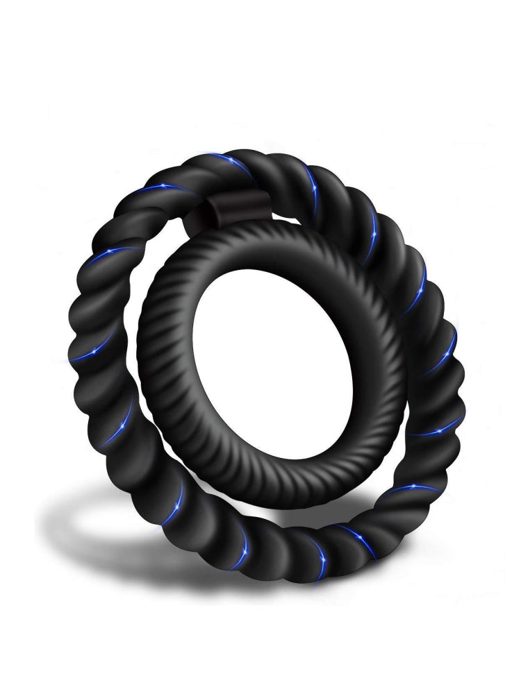 硅胶阴茎环,适用于男士阴茎套阴茎环小型阴茎环,适用于成人男性情趣用品硅胶黑色收紧设计,适用于成人情趣用品 D