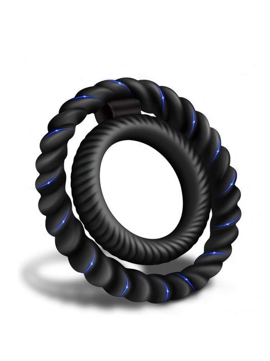 硅胶阴茎环,适用于男士阴茎套阴茎环小型阴茎环,适用于成人男性情趣用品硅胶黑色收紧设计,适用于成人情趣用品 D