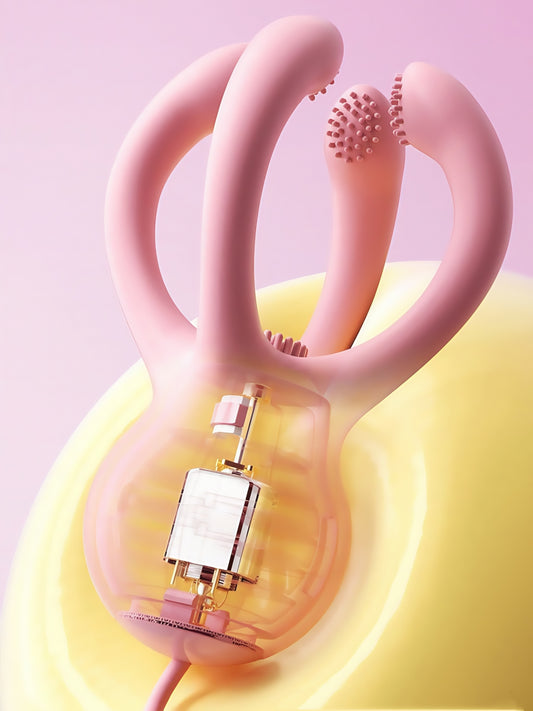 ANKNI 小章鱼形乳房和乳房振动刺激性玩具