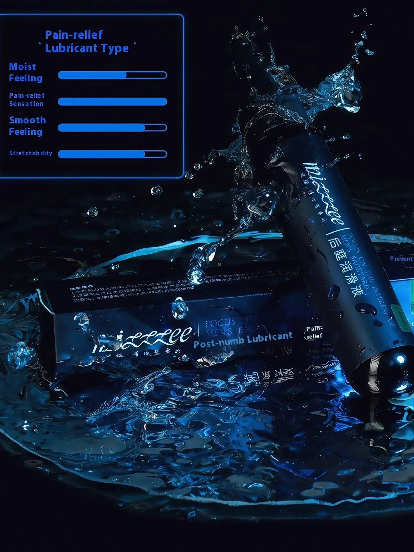 谜姬后庭肛门润滑剂 80ML 润滑款/缓痛款