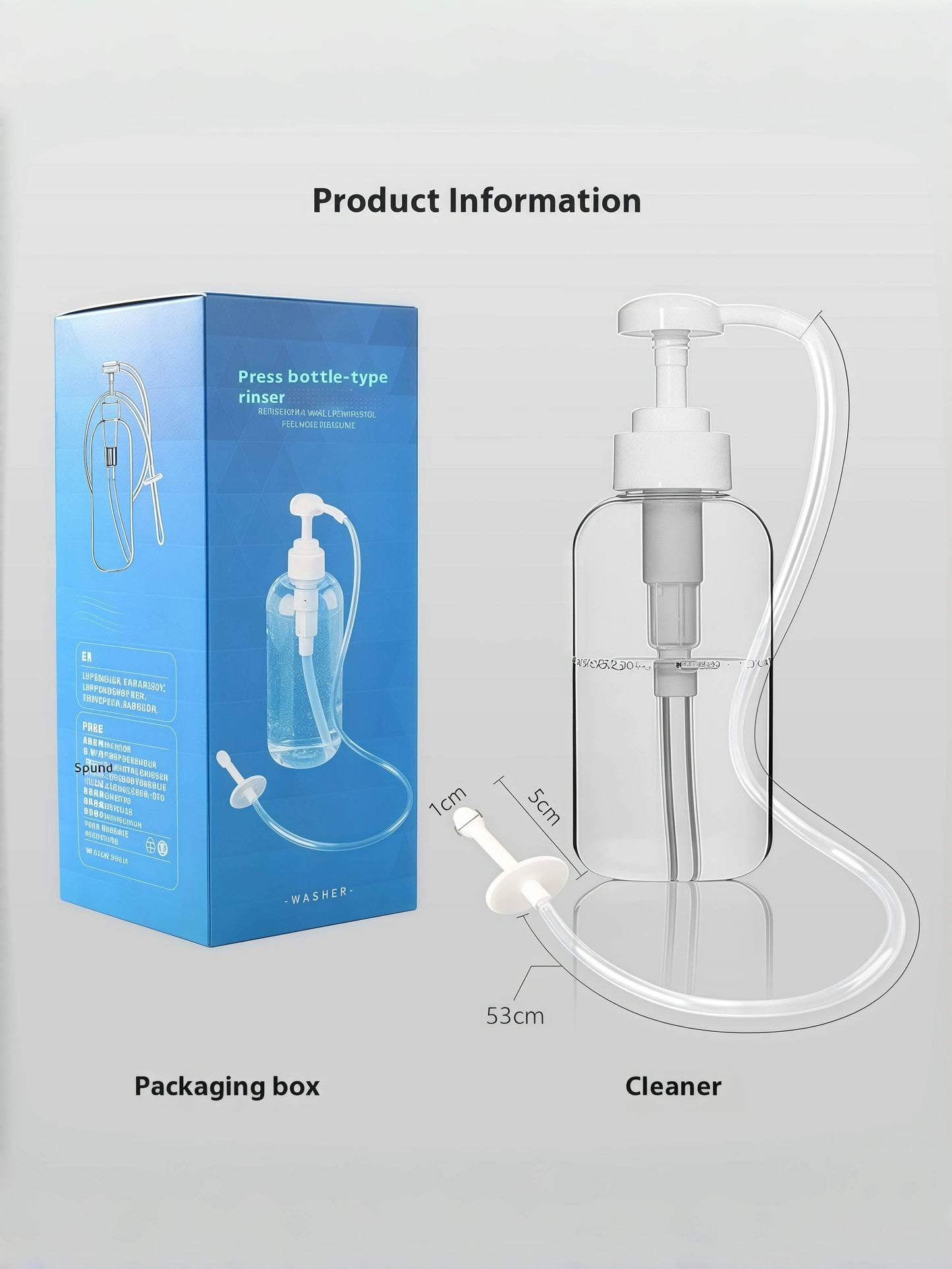 MizzZee Press Bottle Type Anus Irrigator Enema Cleaning Equipment