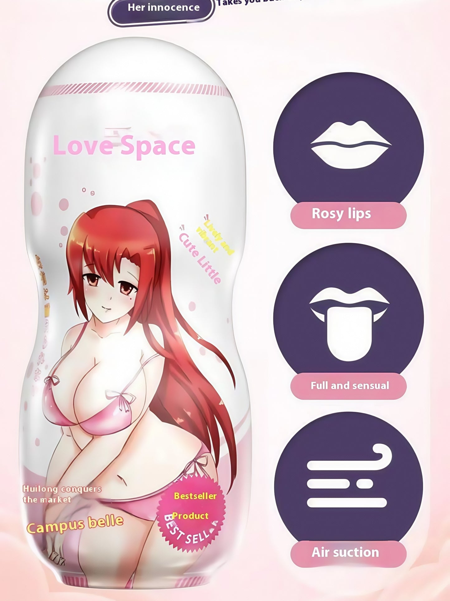 Anime Realistic Masturbation Cup - 3D Textured Sleeve
