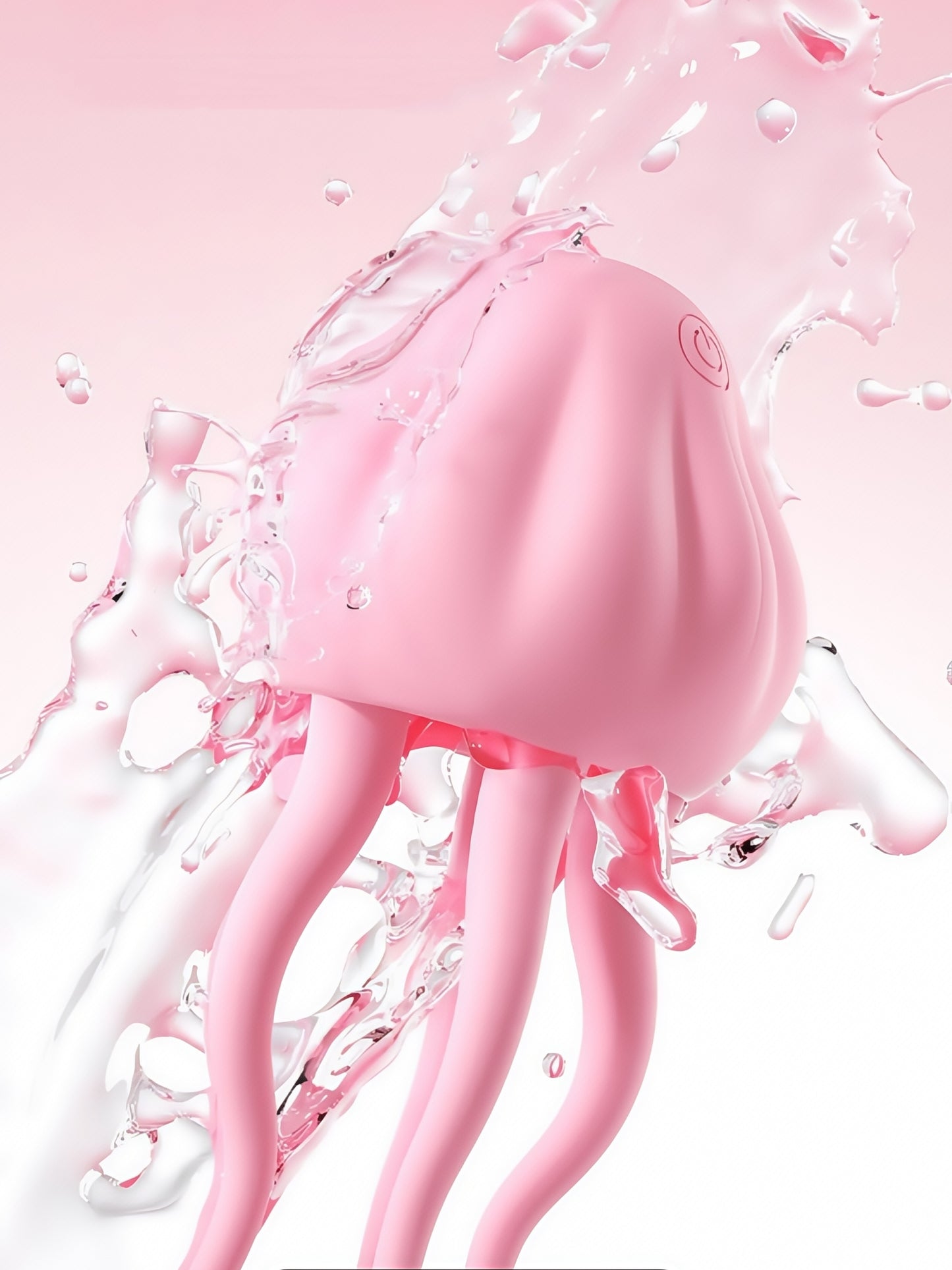 MizzZee Jellyfish Shape Jelly Vibration Stimulator - Remote Controlled Breast Massager