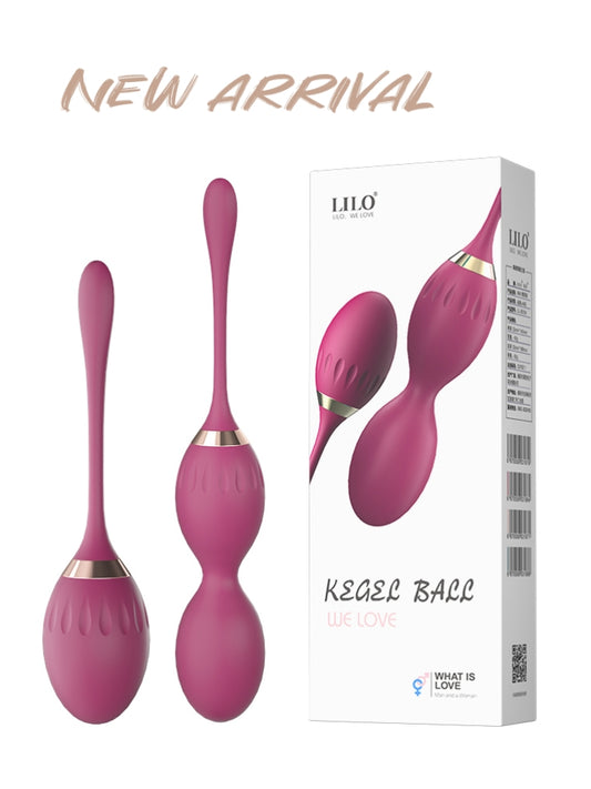 LILO安全硅胶阴道紧缩锻炼器-硅胶智能球-成人保健用品女用情趣玩具套装