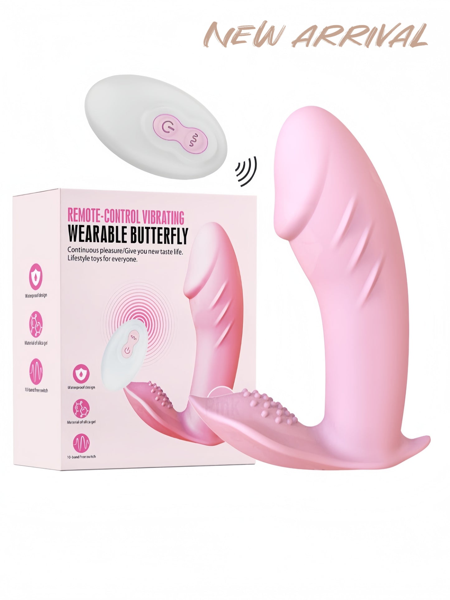 Wearable Vibrator G Spot Dildo Adult Sex Toys for Women -- Remote Control Panty Mini Clitoral Stimulator with 10 Quickly Wiggling