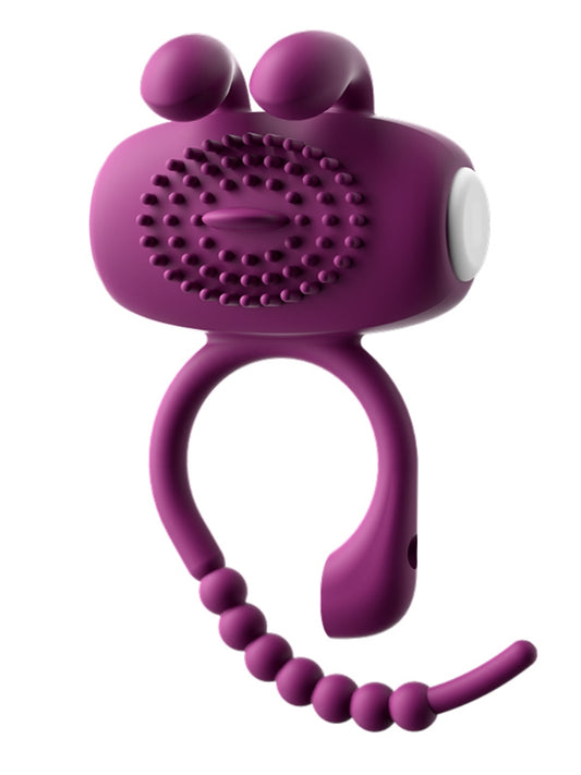 Fire Rabbit Vibrating Cock Ring and Bullet /Three Colors