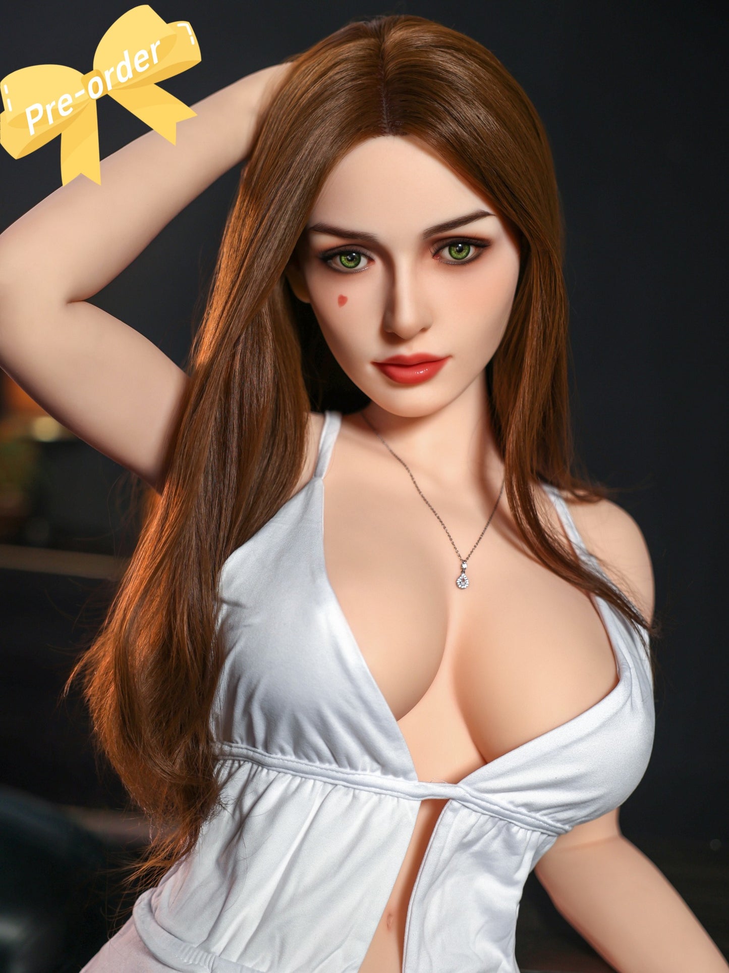 155CM D罩杯性爱娃娃 超级柔软TPE身体 & 硅胶植发头模