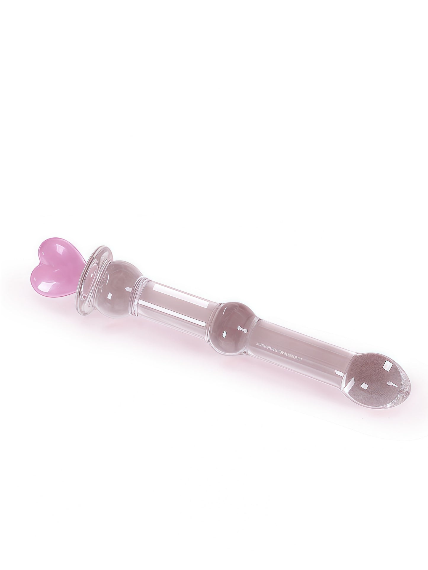 MizzZee Love Wand Crystal Dildo with Anal Beads - Toy for Couples Play