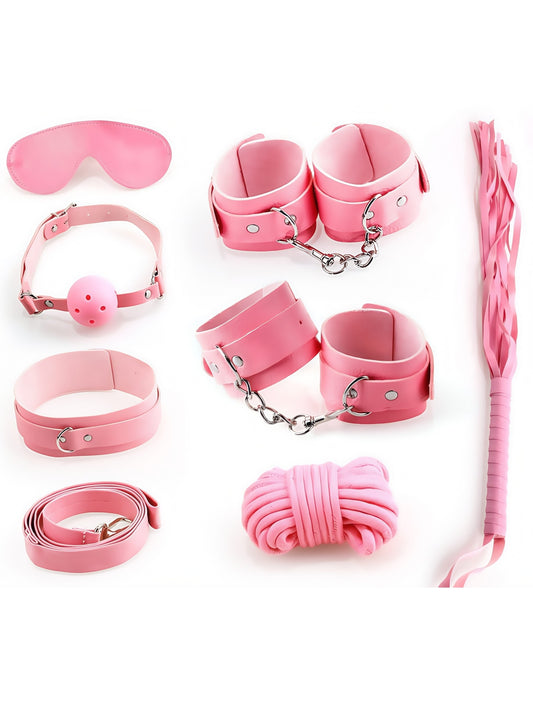 MizzZee Bondage Leather Plush Seven-Piece Set