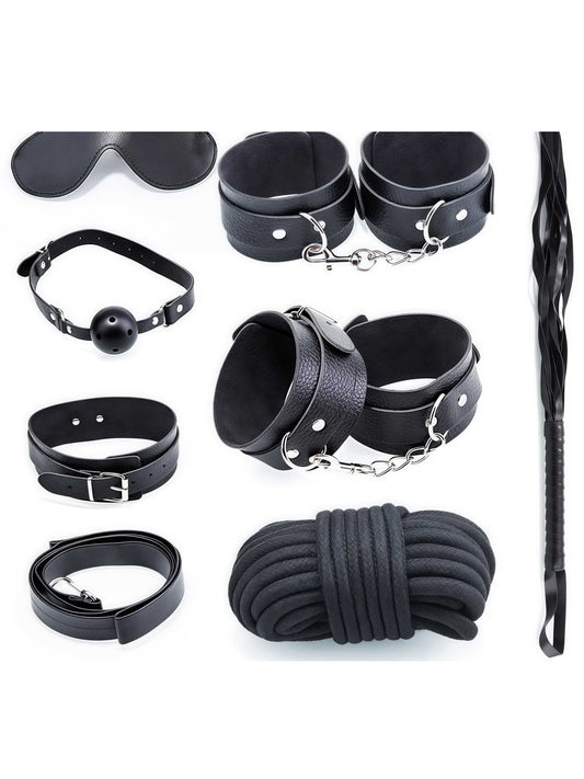 MizzZee Bondage Leather Plush Seven-Piece Set