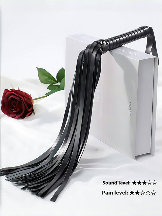 MizzZee Tasseled Black Leather Whip