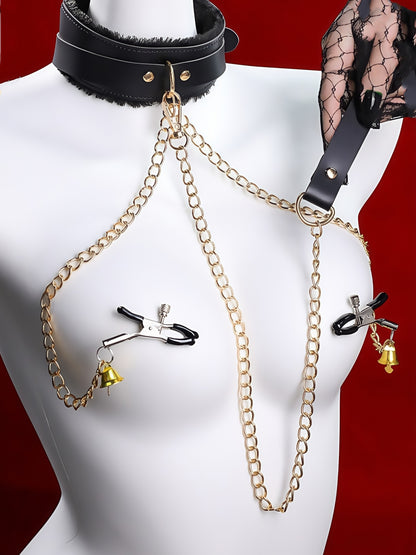 MizzZee Plush Traction Collar Nipple Clamps