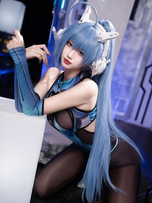 CyberGlow Battle Set - Transparent Techwear Bodysuit #6139