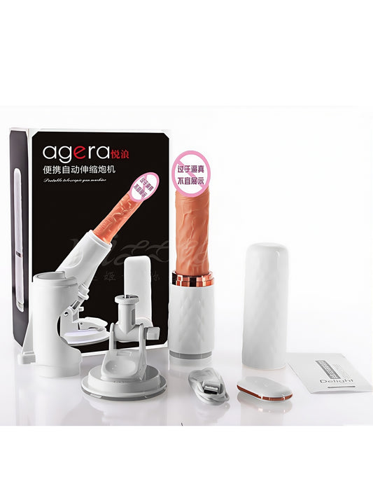Heated Automatic Retractable Artificial Dildo Adult Masturbation Toy