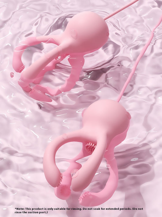 ANKNI Small Octopus Shaped Breasts & Breast Vibrating Stimulation Sex Toy
