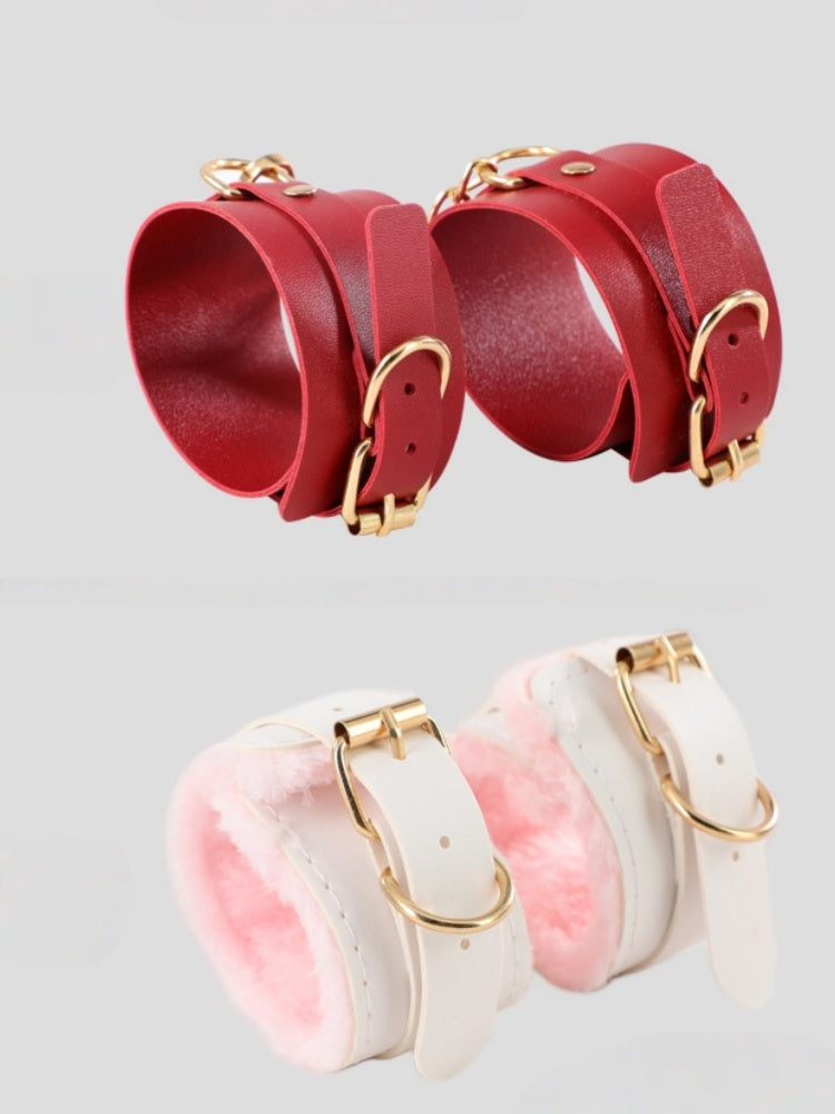 谜姬手脚铐性趣刑具sm道具女用捆绑成人情趣用品 黑色/红色/粉色