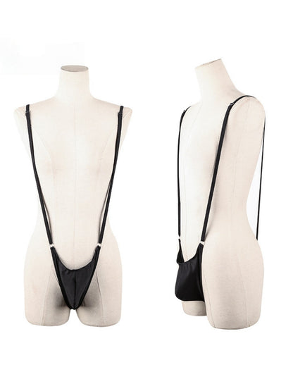 Men's Sexy Adjustable Onesie Three-piece Underwear #7199