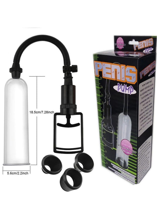 Adult Male Electric Vacuum Pump Tool Manual Body Play Product Enlarger for Male Use Extender and Enhancement Enjoy by Yourself or with Partner