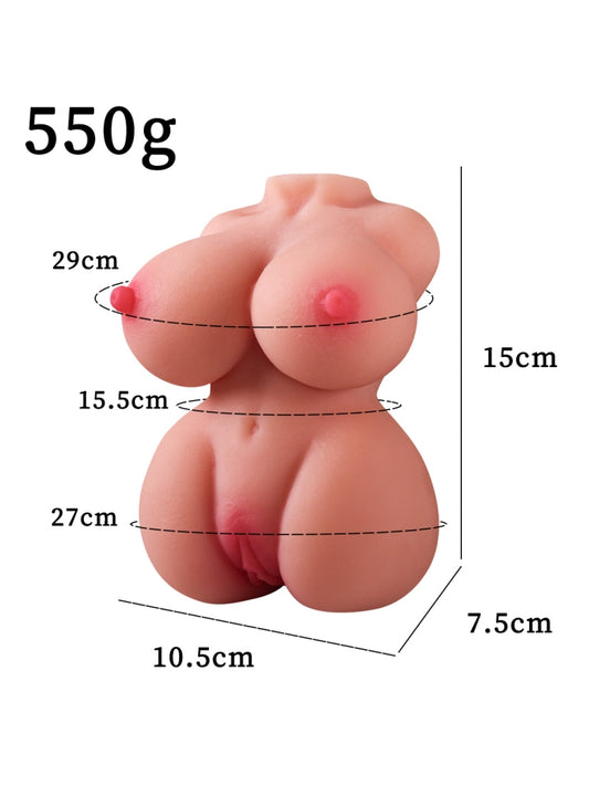 性爱娃娃大胸逼真阴道男性自慰器（10.5X7.5X15厘米，1.21磅）