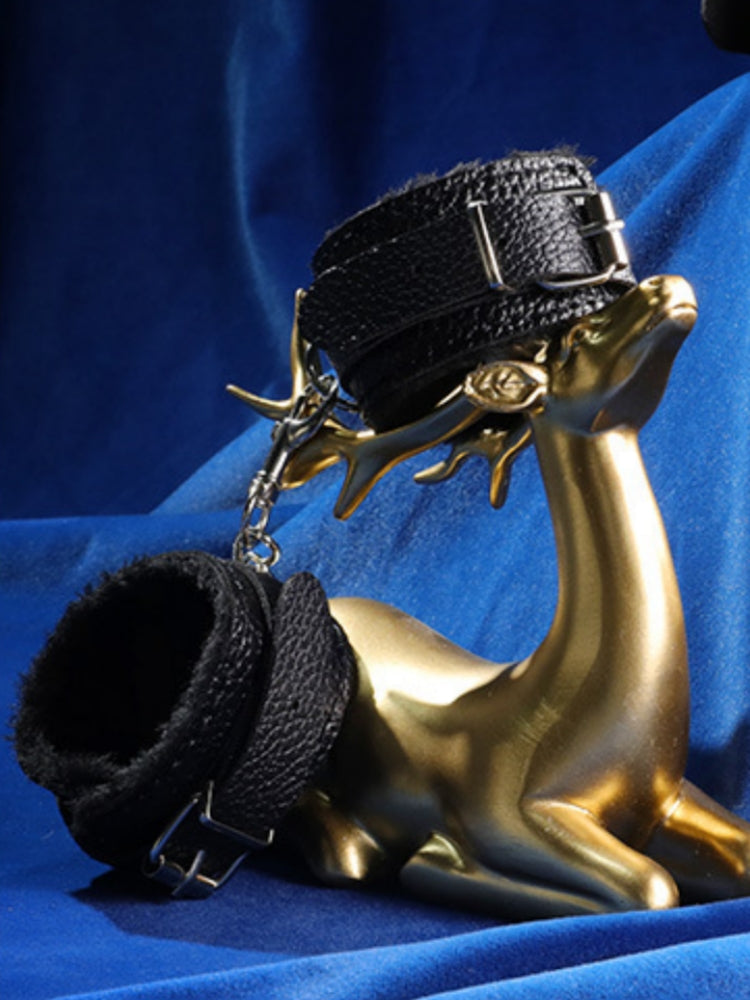 谜姬手脚铐性趣刑具sm道具女用捆绑成人情趣用品 黑色/红色/粉色