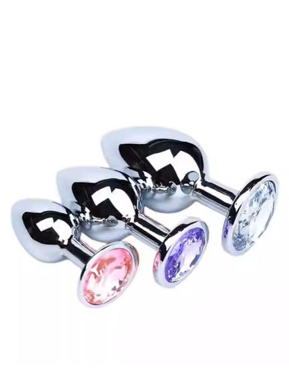 肛塞肛塞肛交玩具，金属肛塞训练套装肛交玩具成人情趣用品礼物适合情侣初学者SM适合情侣男同性恋和女性超大/大/中/小