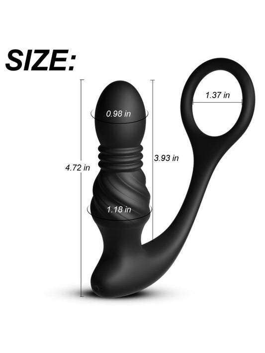 Prostate Massager Anal Vibrator, Male Sex Toys for Men Sex Toy Adult Toys Thrusting Dildo Anal Plug Butt Plug Anal Toys with Thrusting & Vibrating & APP Control for Men Women Spanking Paddle Whips