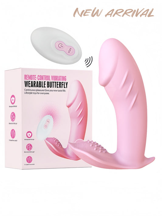 Wearable Vibrator G Spot Dildo Adult Sex Toys for Women -- Remote Control Panty Mini Clitoral Stimulator with 10 Quickly Wiggling