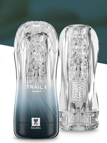 GALAKU Men's Clear Masterburators Milker Male Mastusbafor Stroker Machine Adult Toys Handheld Spinning Pocket Puzzy for Men Tight Sleeve