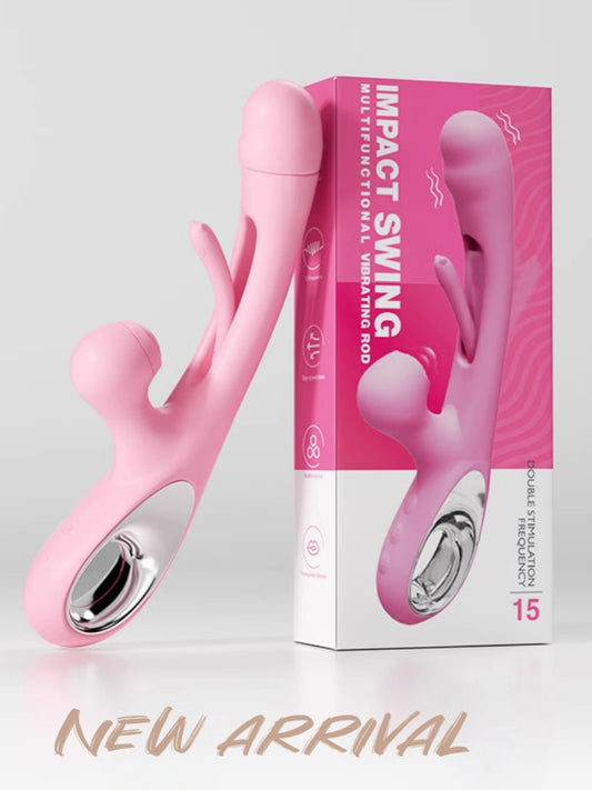 ANKNI Female Slapping Thrust Vibrator G-spot Vibrator with 15 Telescopic Vibrations and 15 Slapping and 15 Tongue Slap Modes, Clitoral Stimulator Adult Sex Toys for Women and Couples