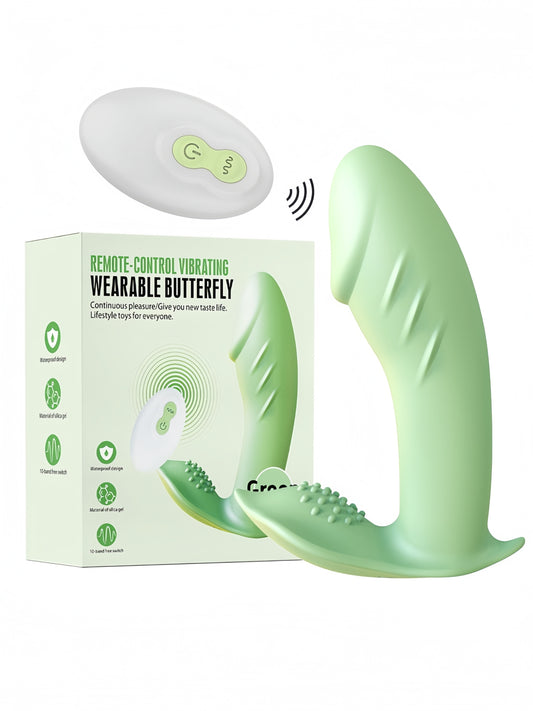 Wearable Vibrator G Spot Dildo Adult Sex Toys for Women -- Remote Control Panty Mini Clitoral Stimulator with 10 Quickly Wiggling