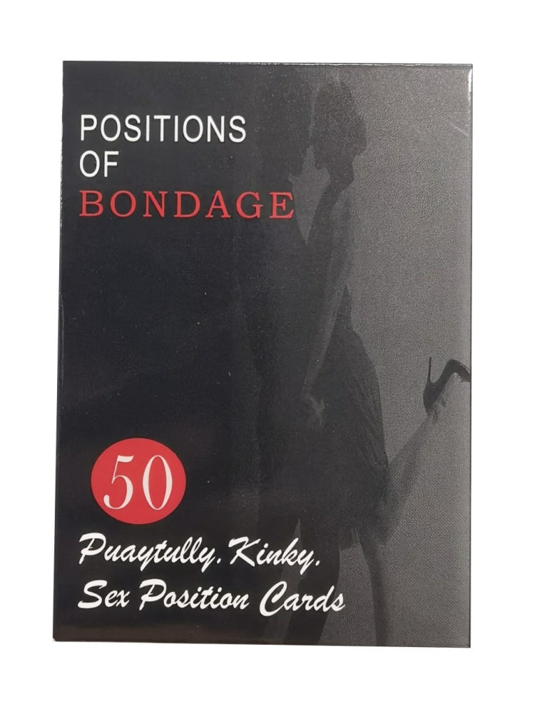 BDSM Sex Game Sex Cards Sex Positions Adult Sexual Bondage Couple Sex Card Game with 50 Exotic Positions for 2 Erotic Foreplay, Intimate Date Night Sexy Married Adult Gaming Play Card SM Card