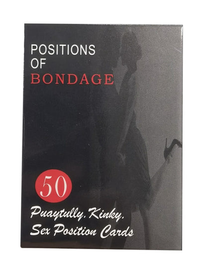 BDSM Sex Game Sex Cards Sex Positions Adult Sexual Bondage Couple Sex Card Game with 50 Exotic Positions for 2 Erotic Foreplay, Intimate Date Night Sexy Married Adult Gaming Play Card SM Card