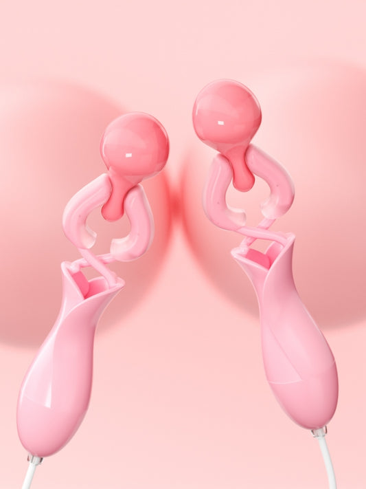 ANKNI Remote Controlled Charging Multi - Frequency Erotic Nipple Clamp